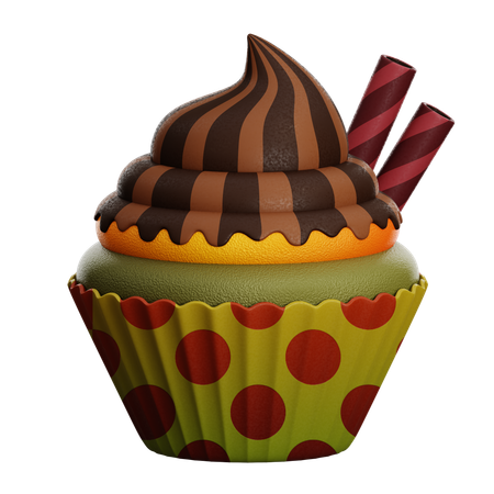 Bolinho de chocolate  3D Icon