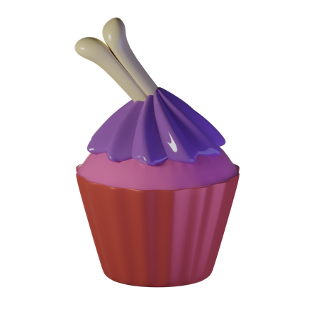 Bolinho de dia das bruxas  3D Icon