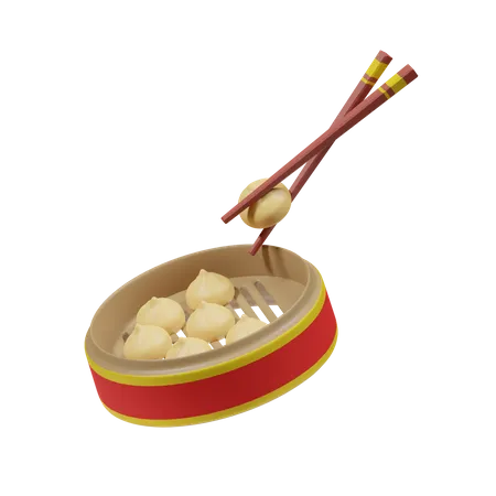 Dumplings  3D Icon