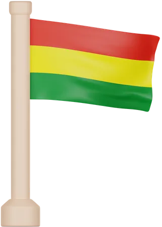 Bolivia Flag  3D Icon