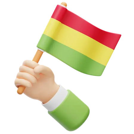 Bolivia Flag  3D Icon