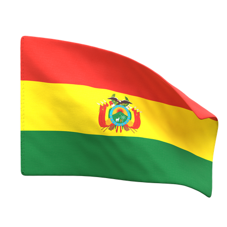 Bolivia Flag  3D Icon