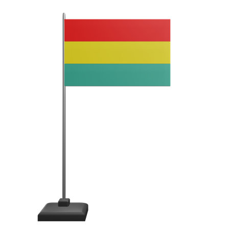 ボリビアの国旗  3D Icon