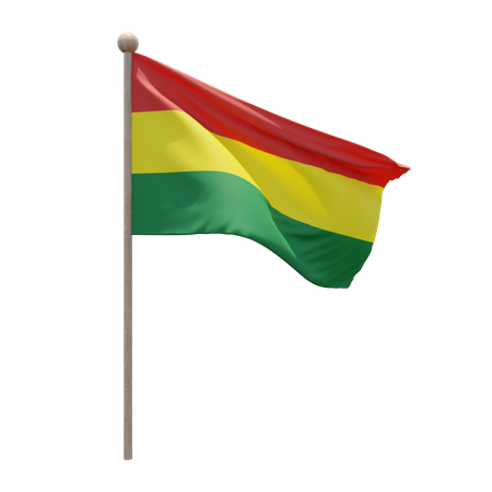 Bolivia Flagpole  3D Flag