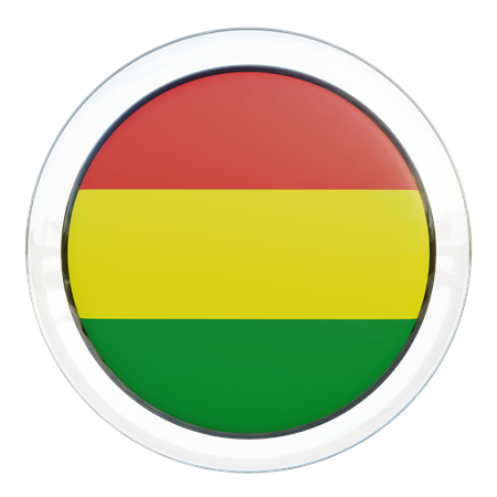 Bolivien Flagge Glas  3D Flag