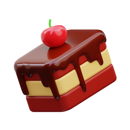 Bolo quadrado de chocolate  3D Icon