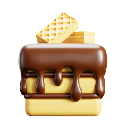 Bolo de cubo  3D Icon