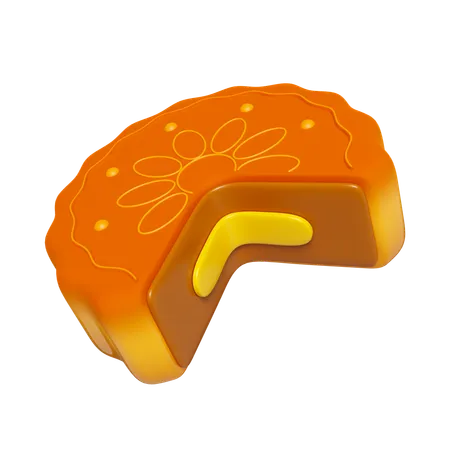 Bolo de lua  3D Icon