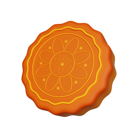 Bolo de lua  3D Icon