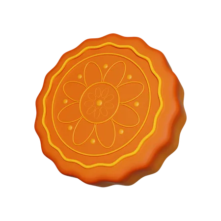 Bolo de lua  3D Icon