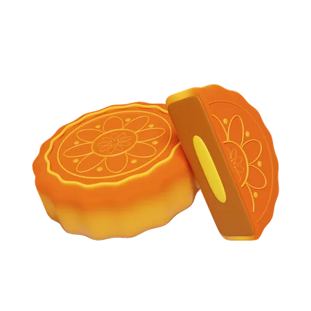 Bolo de lua  3D Icon