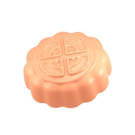 Bolo de lua  3D Icon