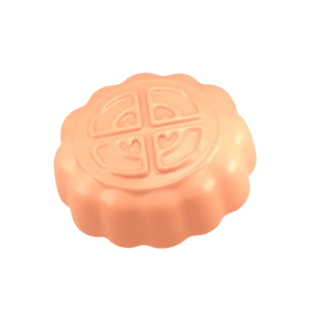 Bolo de lua  3D Icon