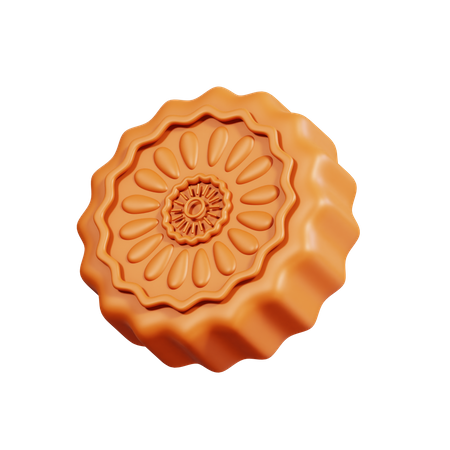 Bolo de lua  3D Icon