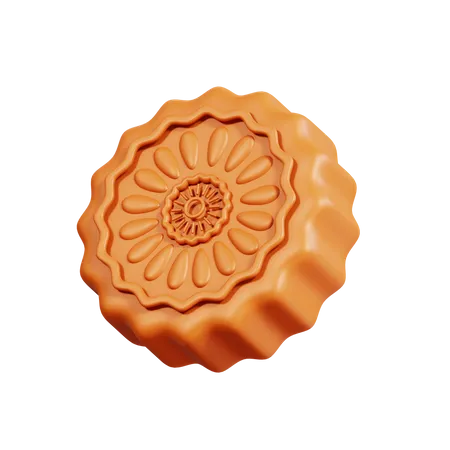 Bolo de lua  3D Icon