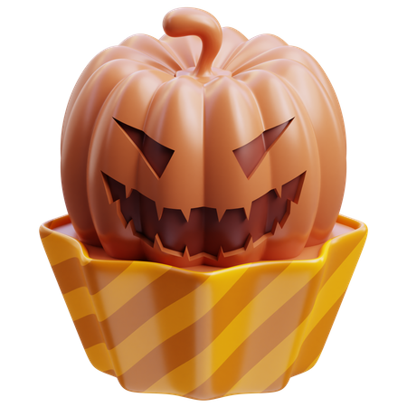 Bolo de abóbora  3D Icon
