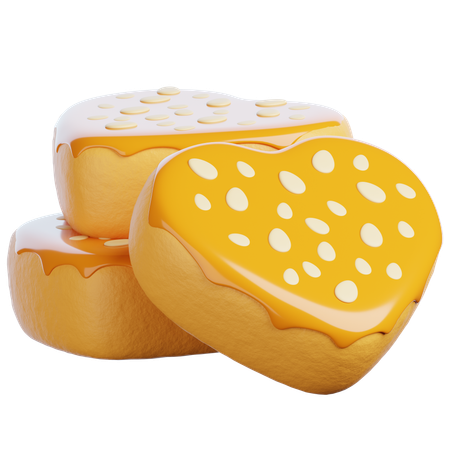 Bolo de amendoim  3D Icon