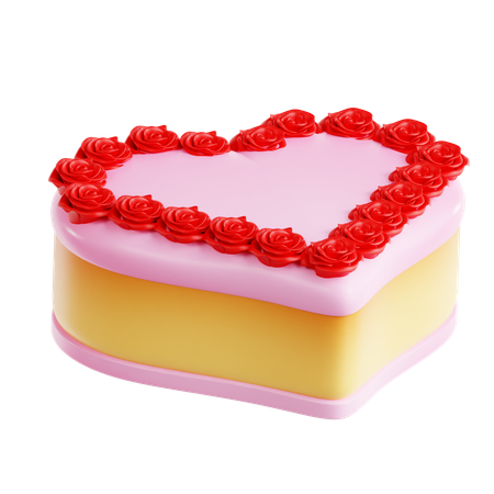 Bolo de amor  3D Icon