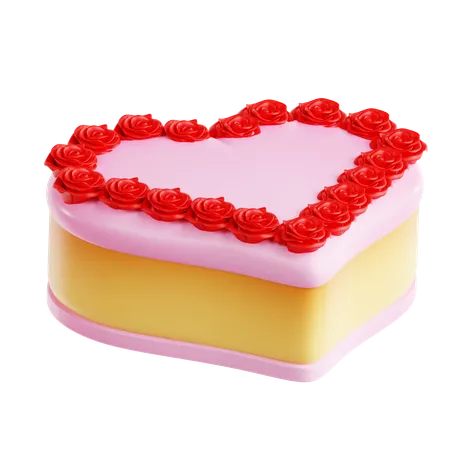 Bolo de amor  3D Icon