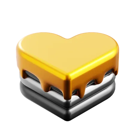 Bolo de amor  3D Icon