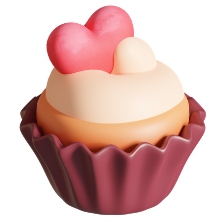 Bolo de amor  3D Icon