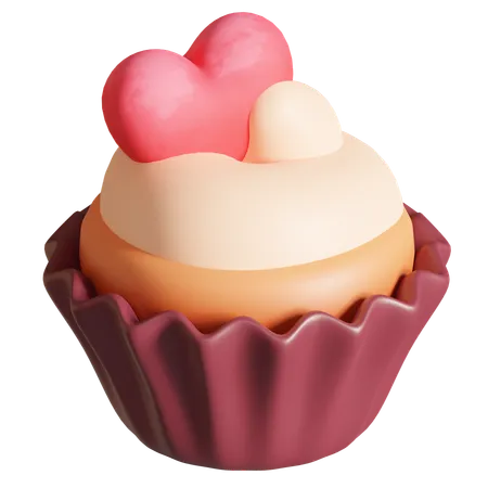 Bolo de amor  3D Icon