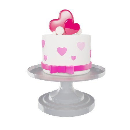 Bolo de amor  3D Icon