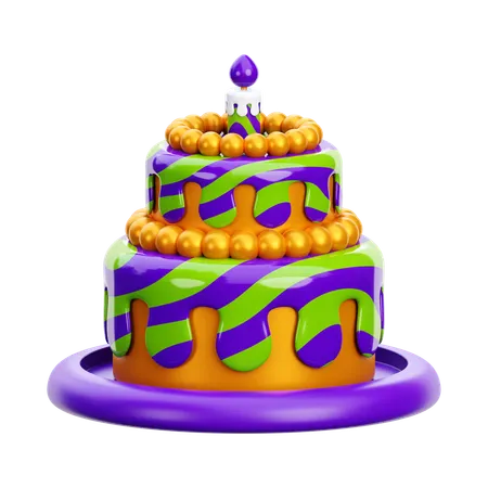 Bolo de aniversário  3D Icon