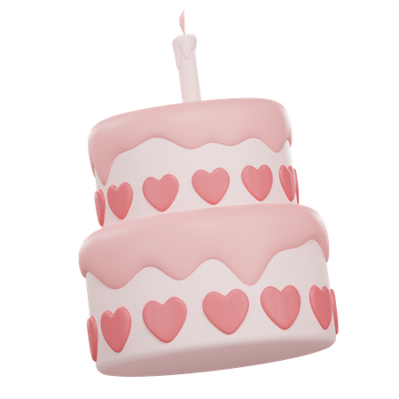 Bolo de aniversário  3D Icon