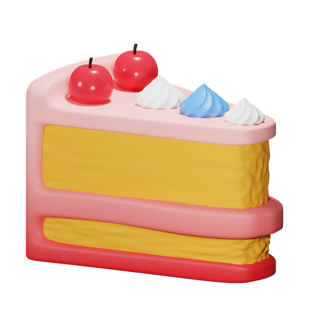 Bolo de aniversário  3D Icon