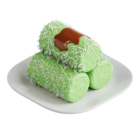 Bolo de arroz cozido no vapor  3D Icon