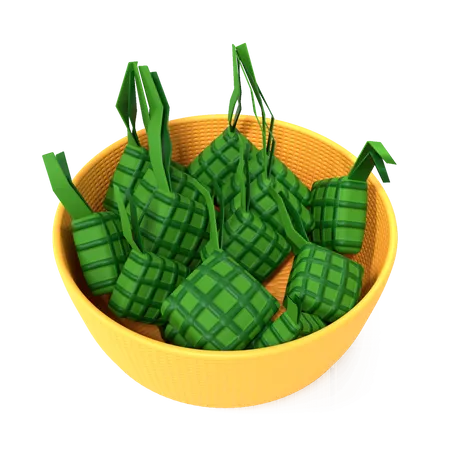 Bolo de arroz losango  3D Illustration