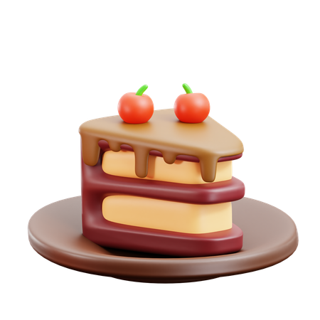 Bolo de café  3D Icon