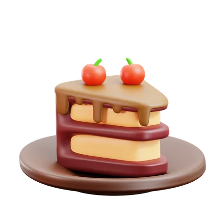 Bolo de café  3D Icon