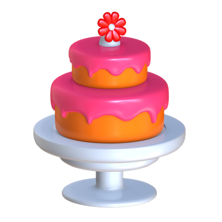 Bolo de casamento  3D Icon