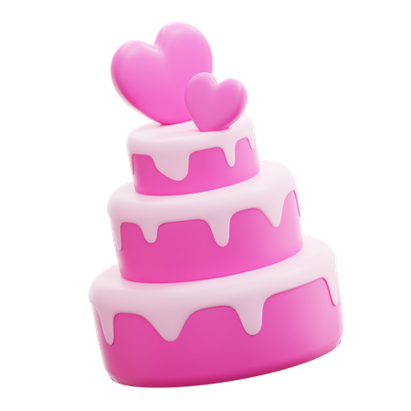 Bolo de casamento  3D Icon