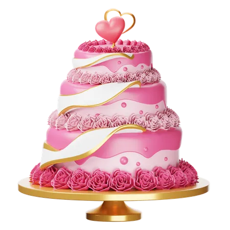 Bolo de casamento  3D Icon