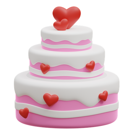 Bolo de casamento  3D Icon