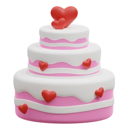 Bolo de casamento  3D Icon