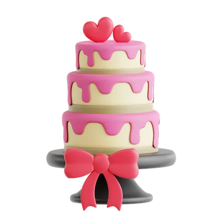 Bolo de casamento  3D Icon