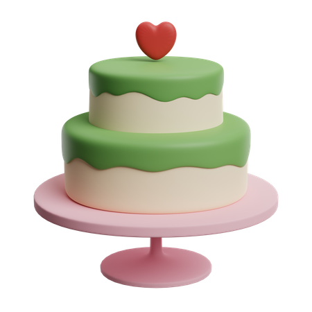 Bolo de casamento  3D Icon