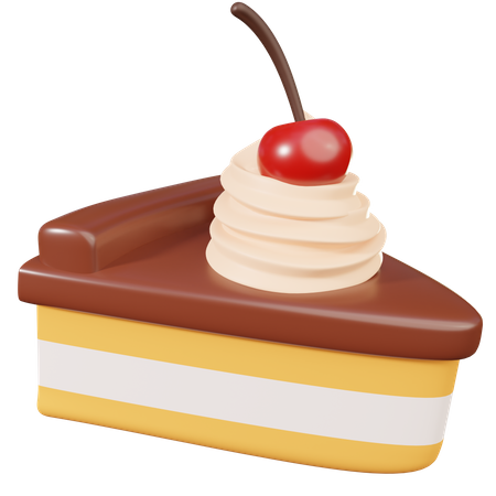 Bolo de cereja  3D Icon