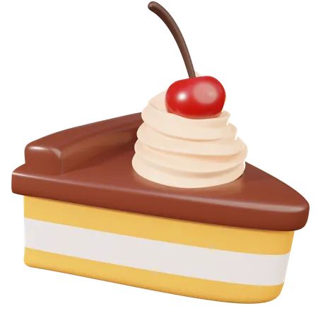 Bolo de cereja  3D Icon