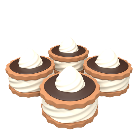 Bolo de chantilly  3D Icon