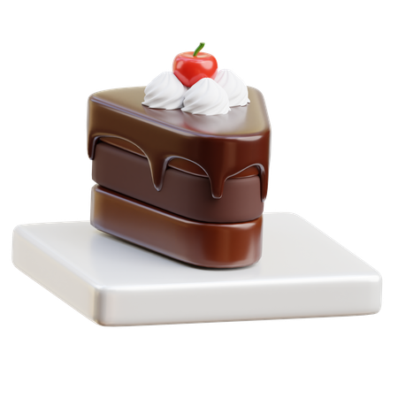 Bolo de chocolate  3D Icon