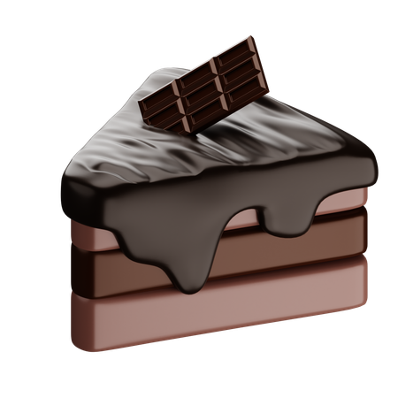 Bolo de chocolate  3D Icon