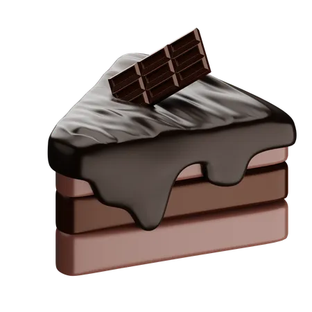 Bolo de chocolate  3D Icon