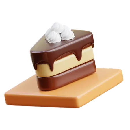 Bolo de chocolate  3D Icon