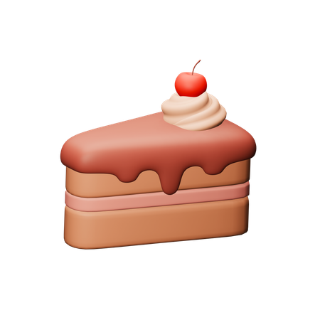 Bolo de chocolate  3D Icon