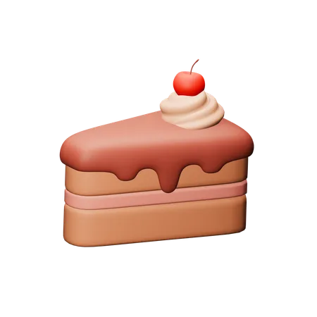 Bolo de chocolate  3D Icon